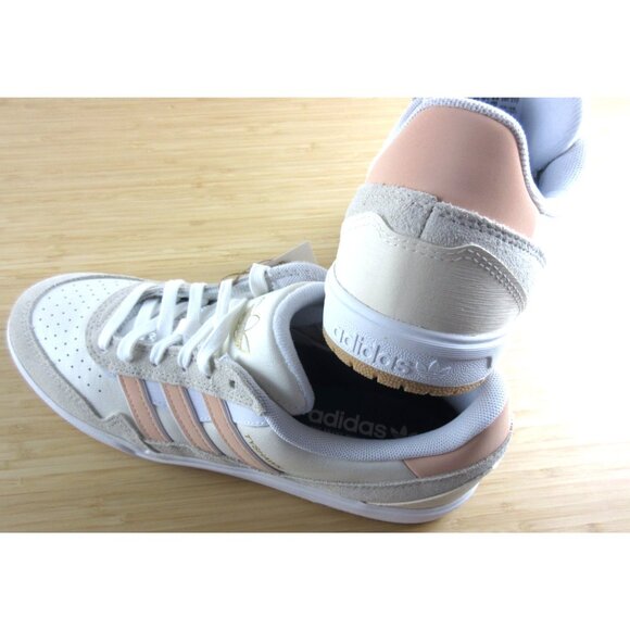 Adidas Men's Tyshawn II Shoes Wonder White Powder Coral Sizes NIB JQ1133 - Picture 7 of 7